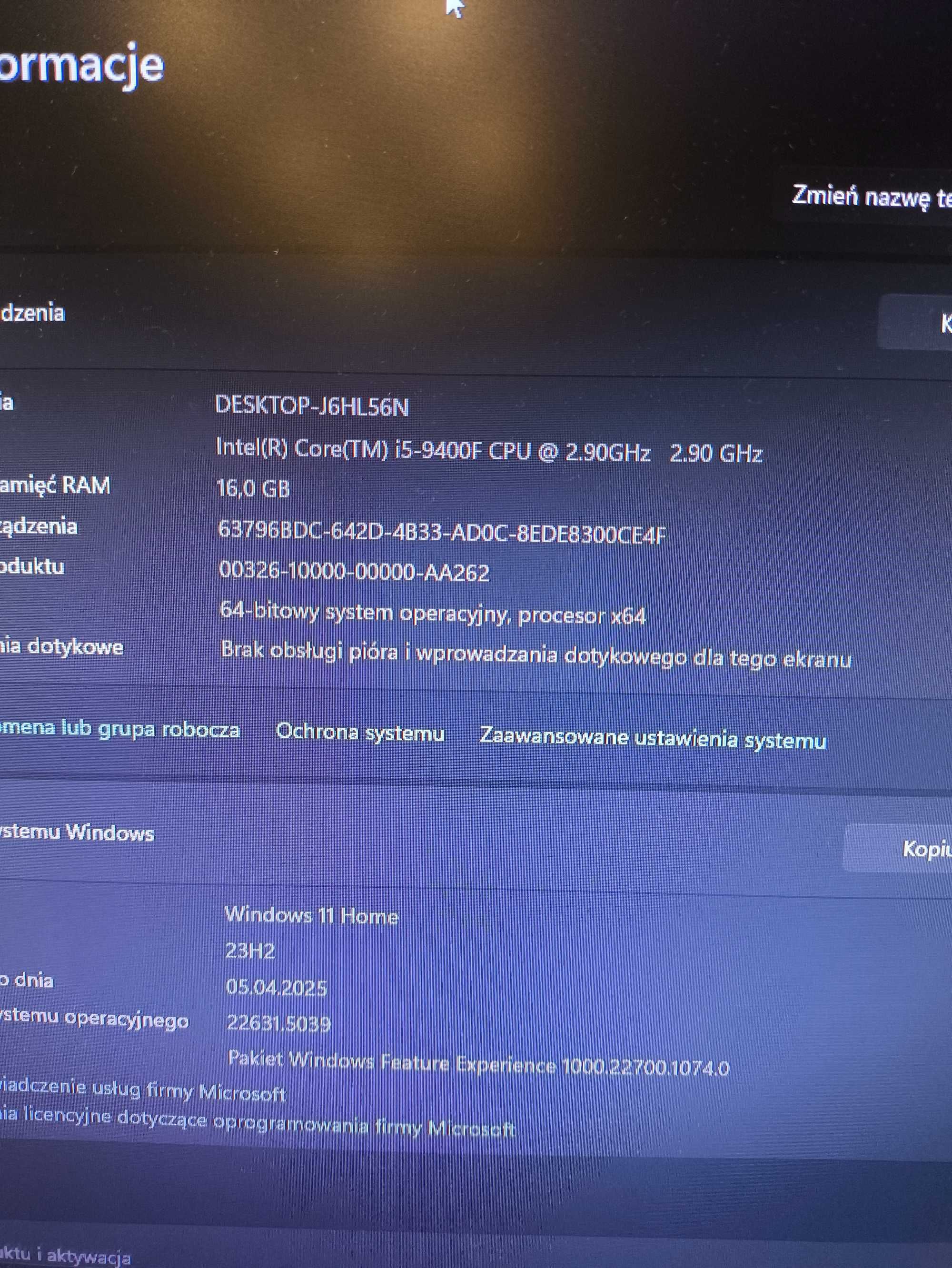 Komputer do gier - i5 | RTX | 1,5TB SSD | Z390 | Windows 11 | WiFi