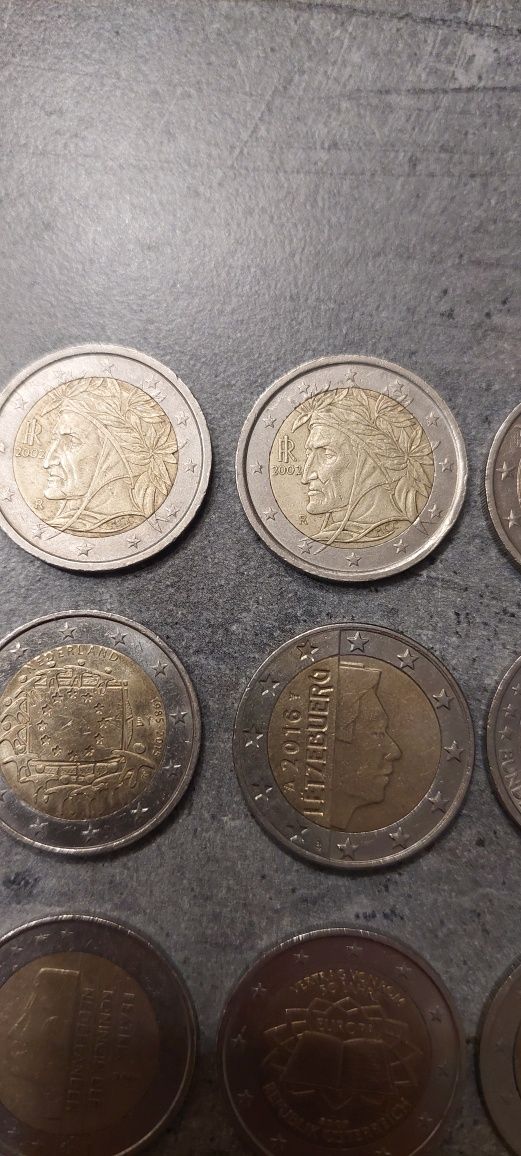 Moneta 2 Euro Włochy, Austria, Irlandia, Holandia