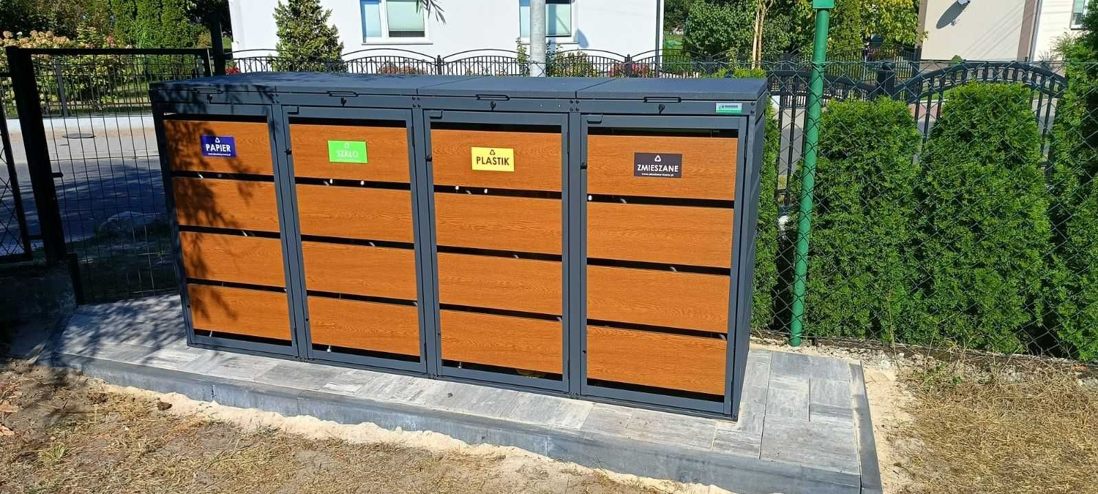 Altana Wiata Śmietnikowa Domek Narzędziowy Ogrodowy Obudowa Koszy