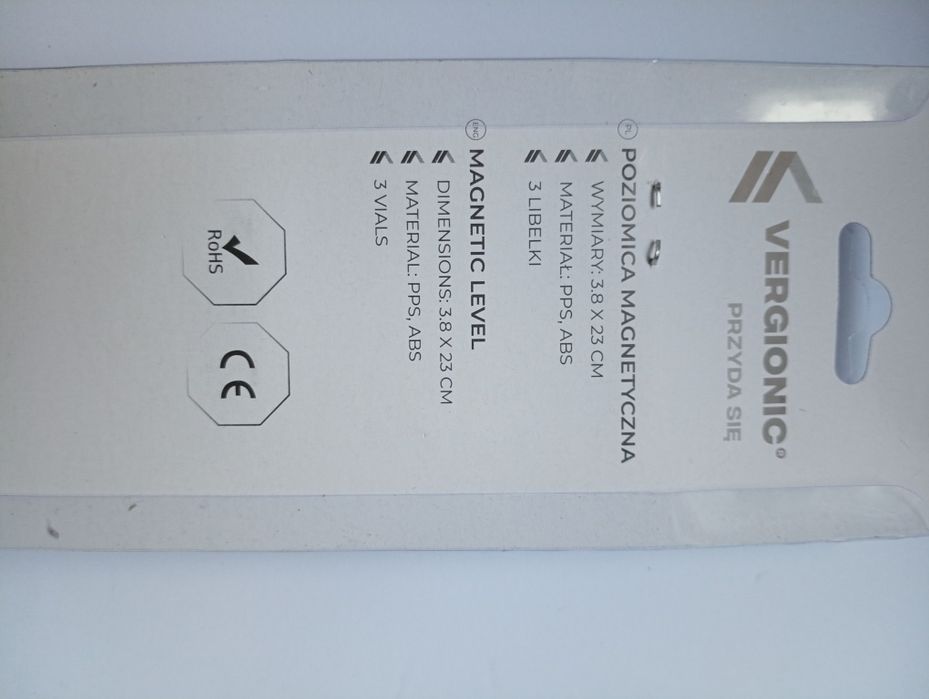 Poziomica magnetyczna nowa 23cm  VERGIONIC