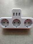 TESSAN listwa zasilająca gniazdko USB