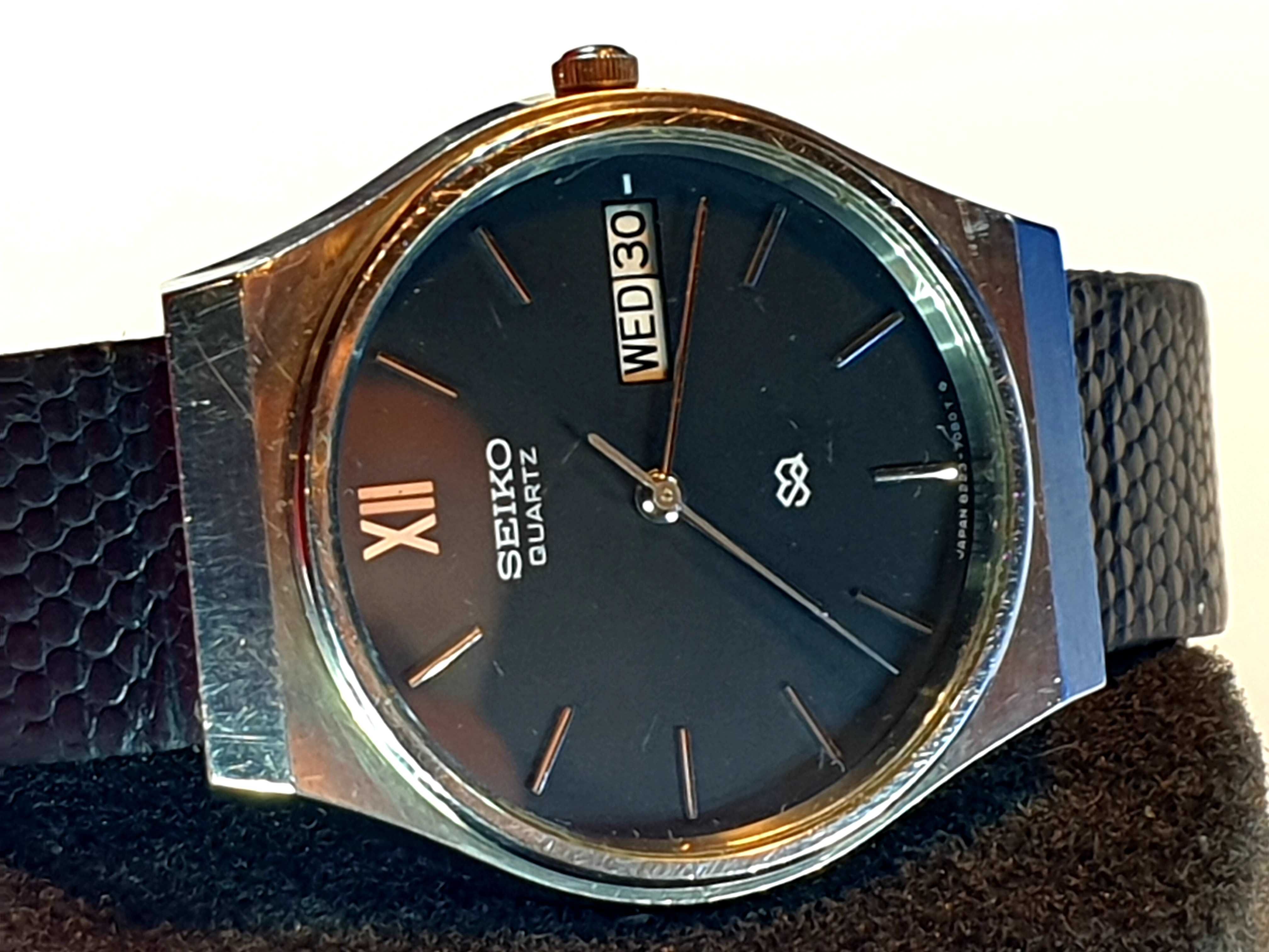 Meski oryginalny zegarek SEIKO SQ vintage