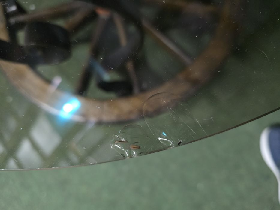 Mesa redonda roda carroça