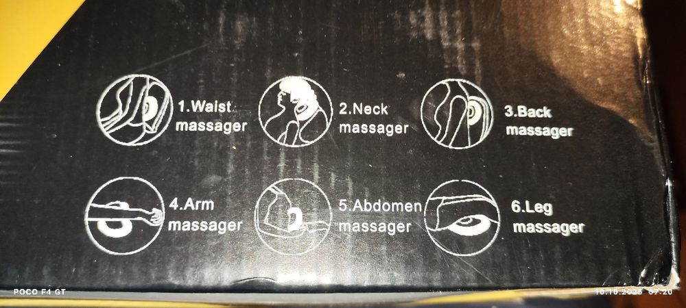 Masażer shiatsu do stóp karku ciała oraz plecow
