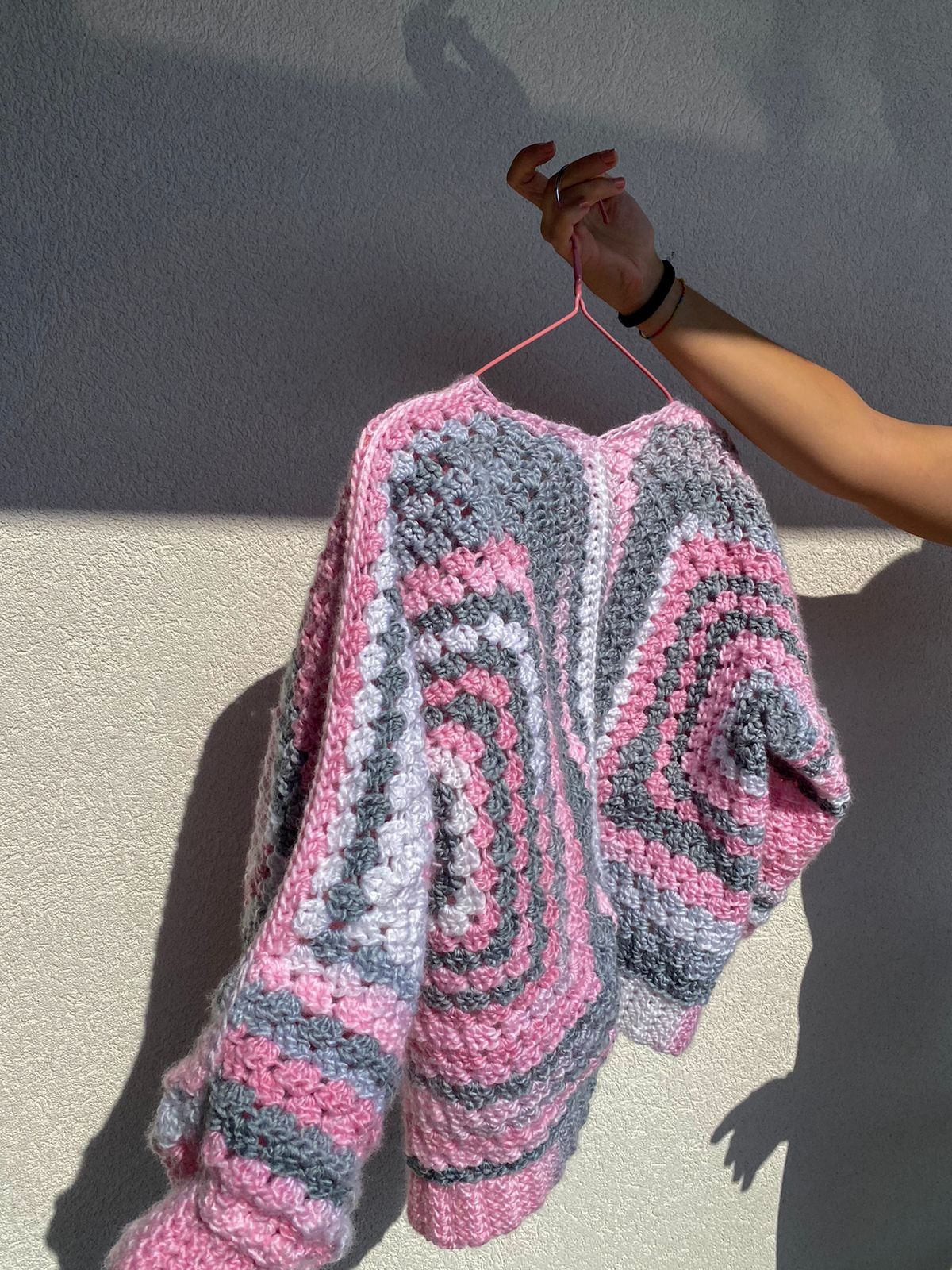 Casaco/cardigan crochet feito à mão