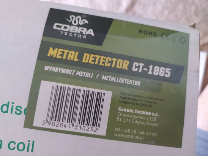 Металошукач Metal Detector Cobra CT 1065 металлоискатель
