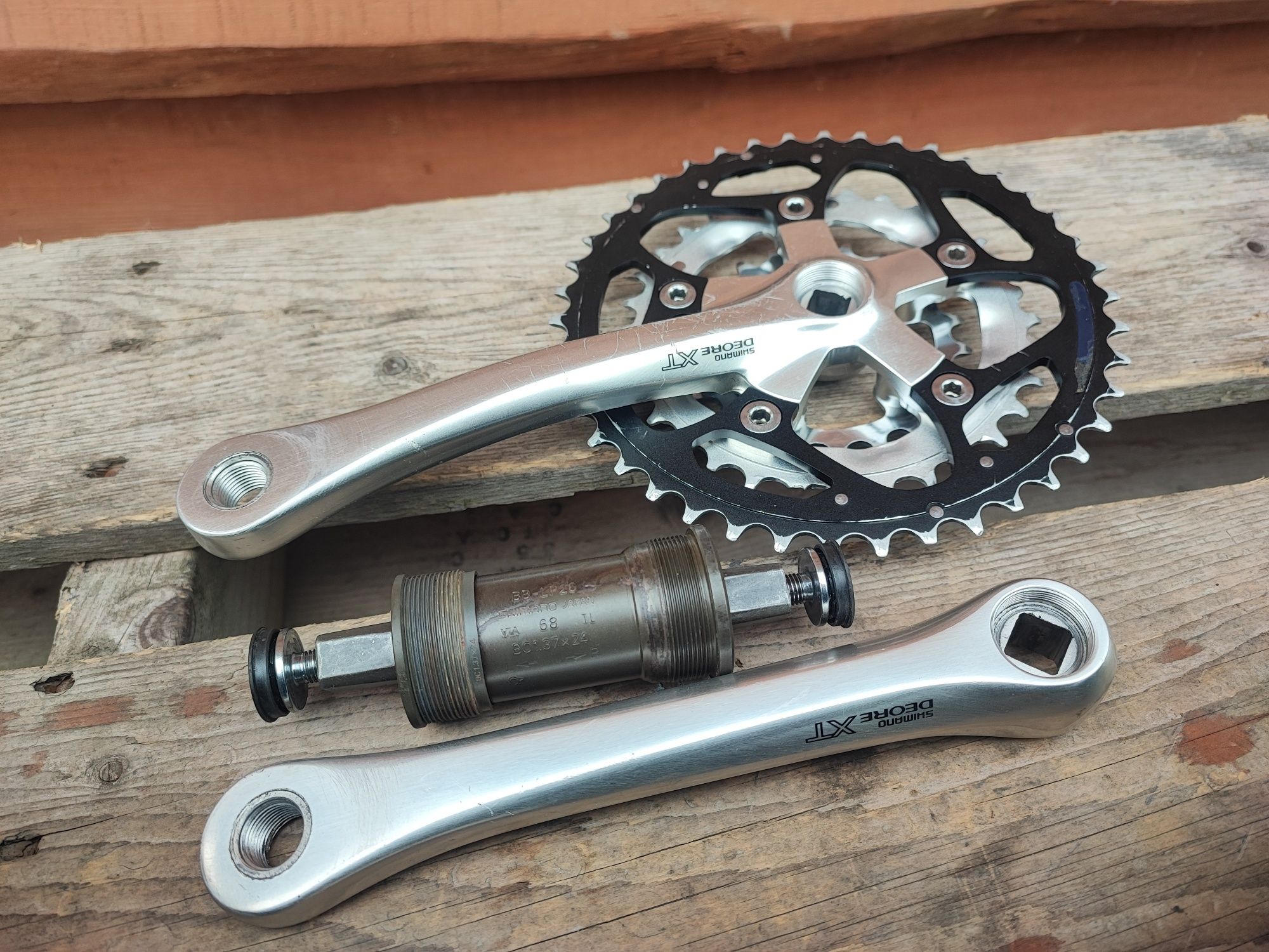 Korba rowerowa Shimano Deore XT M737 175mm retro mtb
