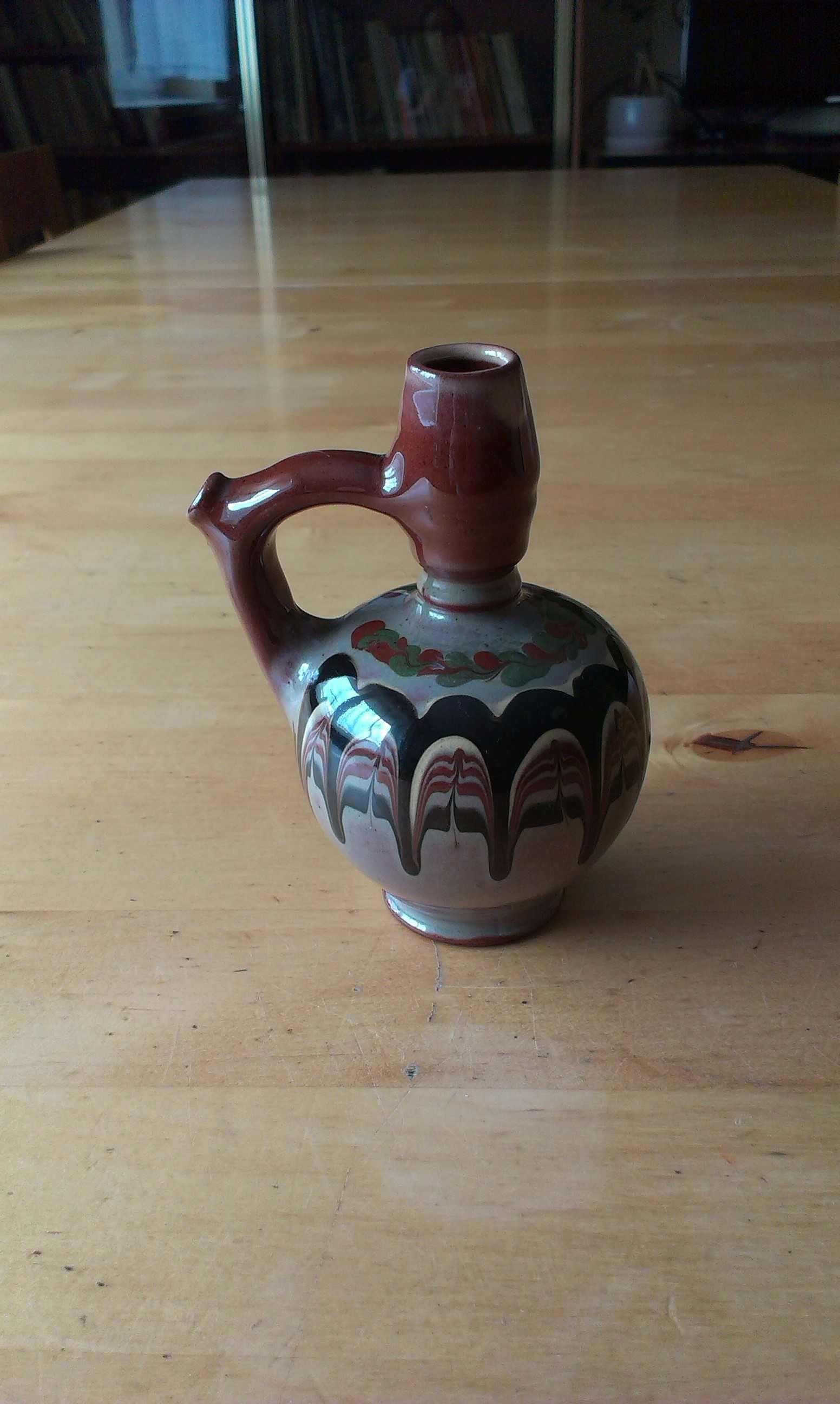 Tradycyjna bułgarska karafka / flakonik "pawie oczko".
