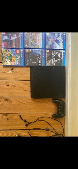 PS4 Slim + 6 gier gratis i kontroler