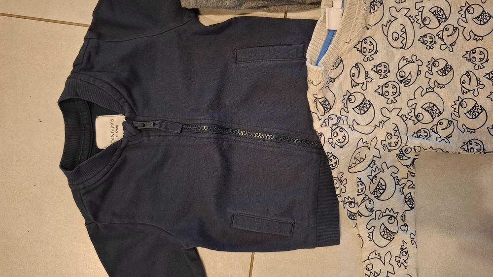 3 bluzy dla chłopca, rozmiar 86