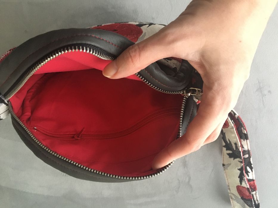 Okrągła torebka handmade