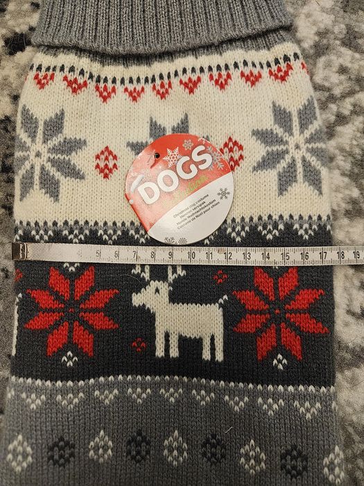 Ubranko dla lsa świąteczny sweterek M