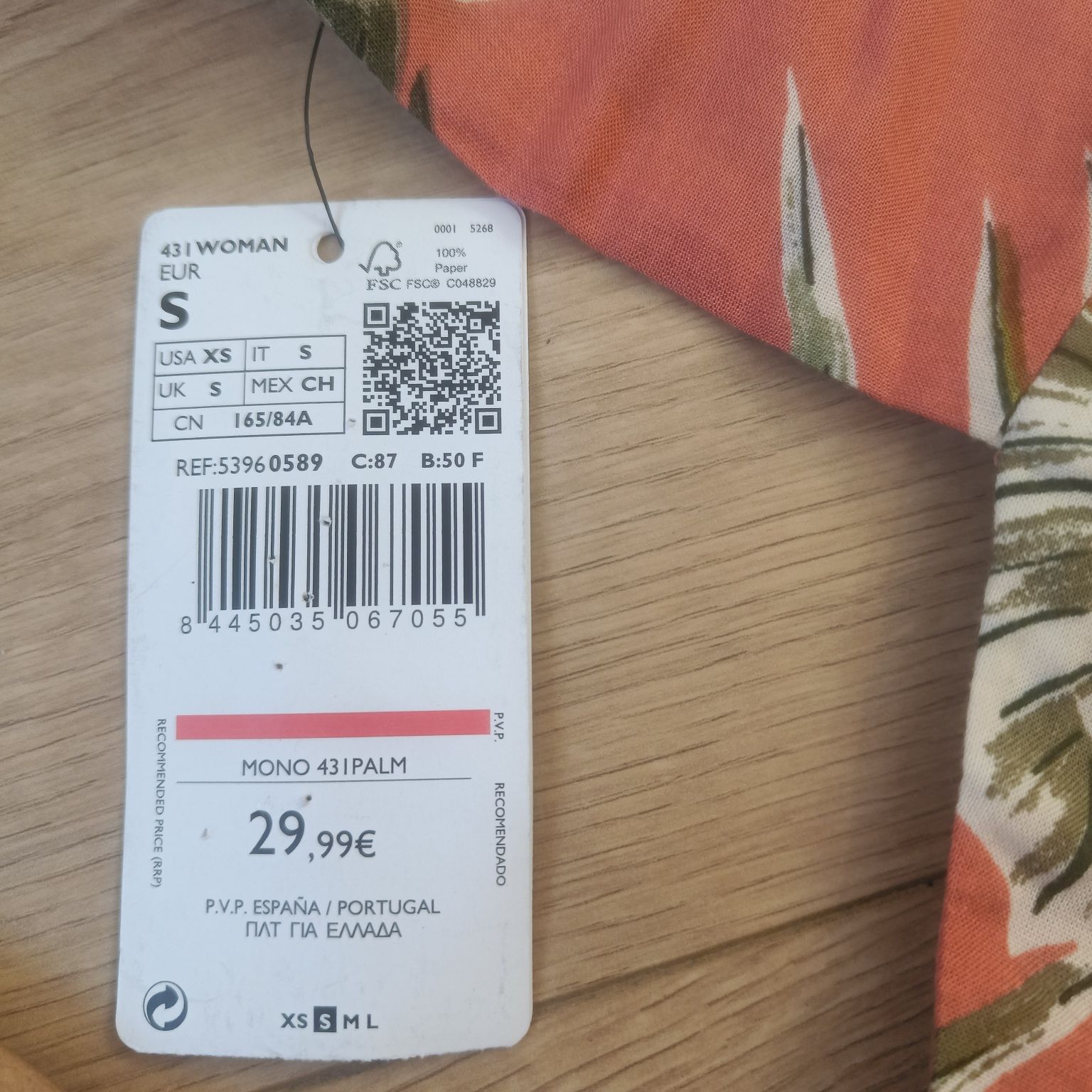 Kombinezon w palmy MANGO