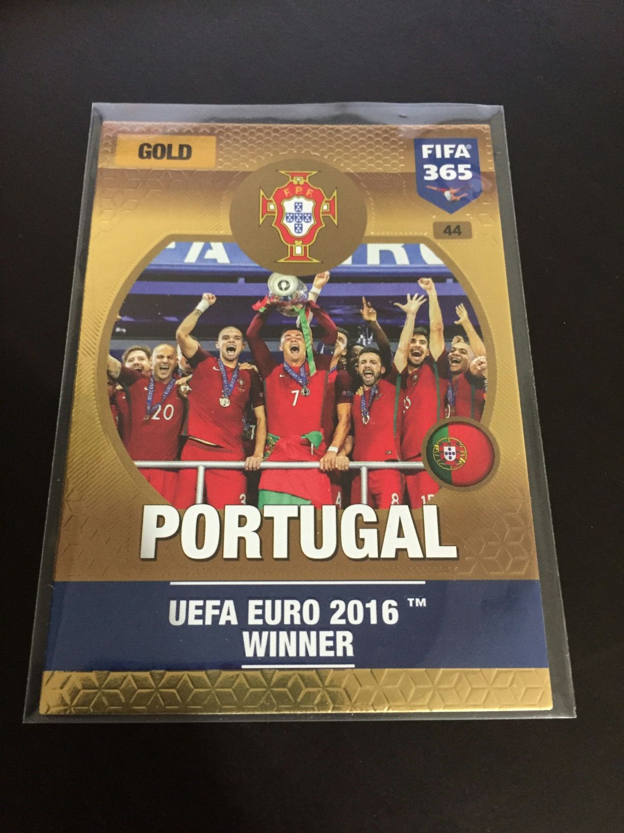 Carta Fifa 365 Euro 2016 Portugal winner GOLD 44