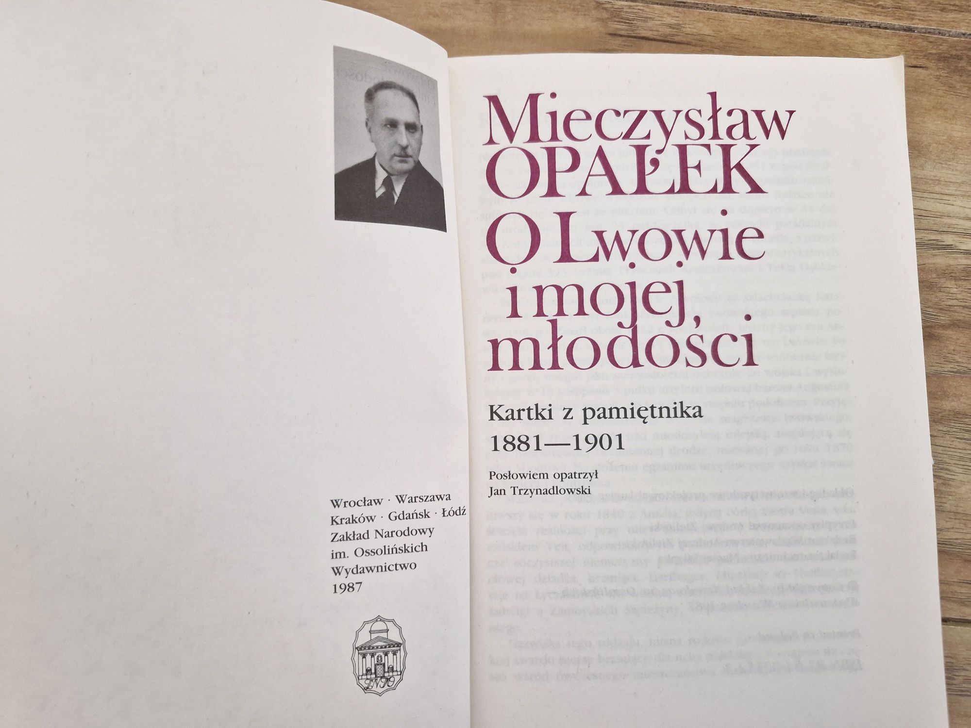 O Lwowie i mojej młodości. Mieczysław Opałek