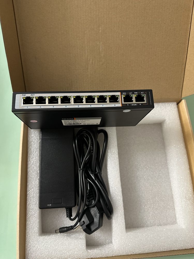 Switch PoE 10 portas