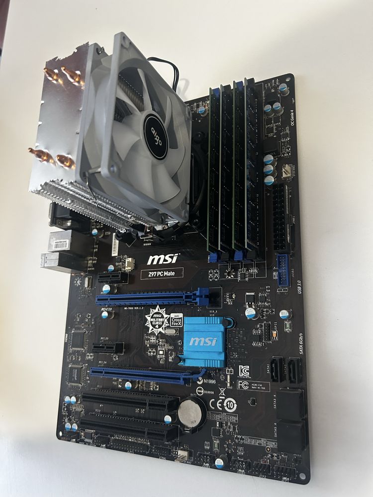 Plyta glowna z Z97 Pc mate+ i7 4470k+32gb ram ddr3 chlodenie