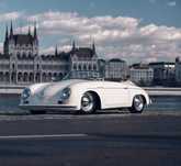 Porsche 356 do ślubu kabriolet cabrio auto reklama sesja  boho glamour