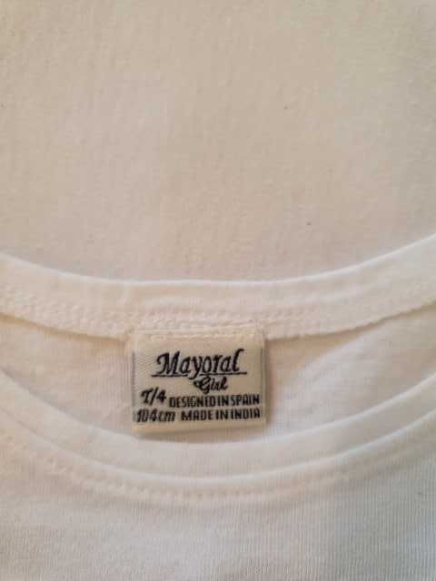 Mayoral R. 104 cm Komplet t-shirt i legginsy motyw kwiatowy