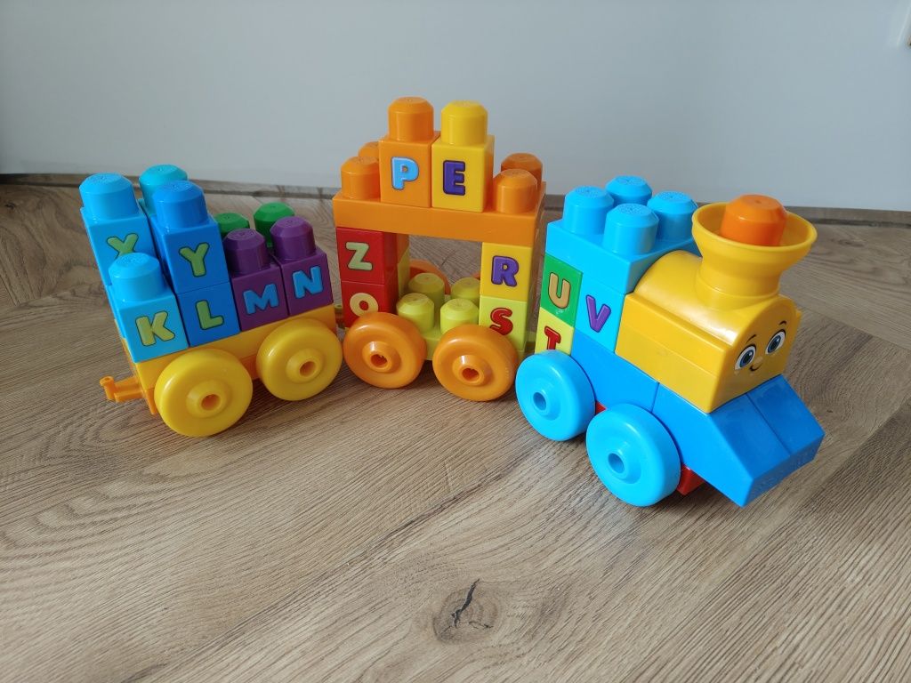 Pociąg klocki mega bloks