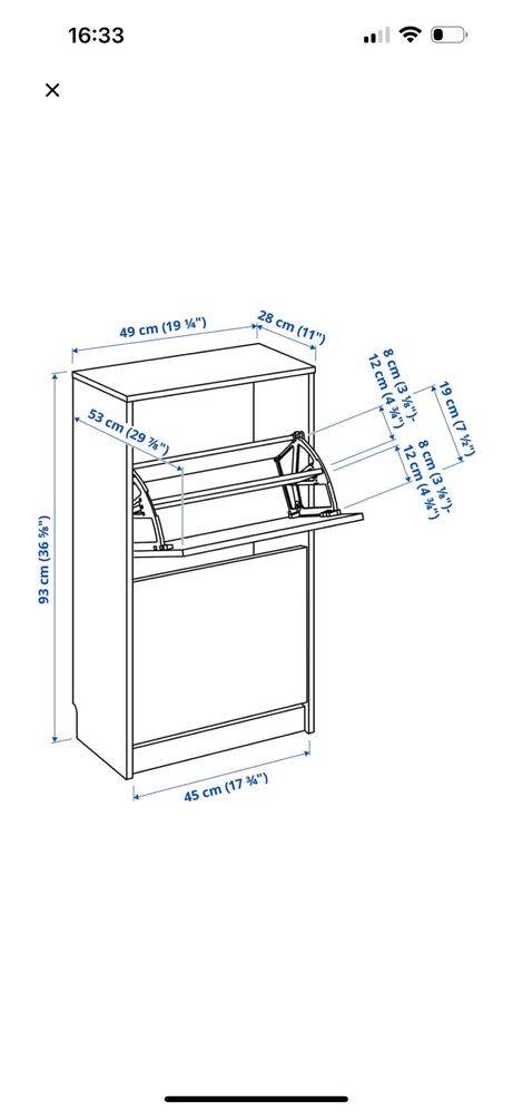 Sapateira Bissa ikea