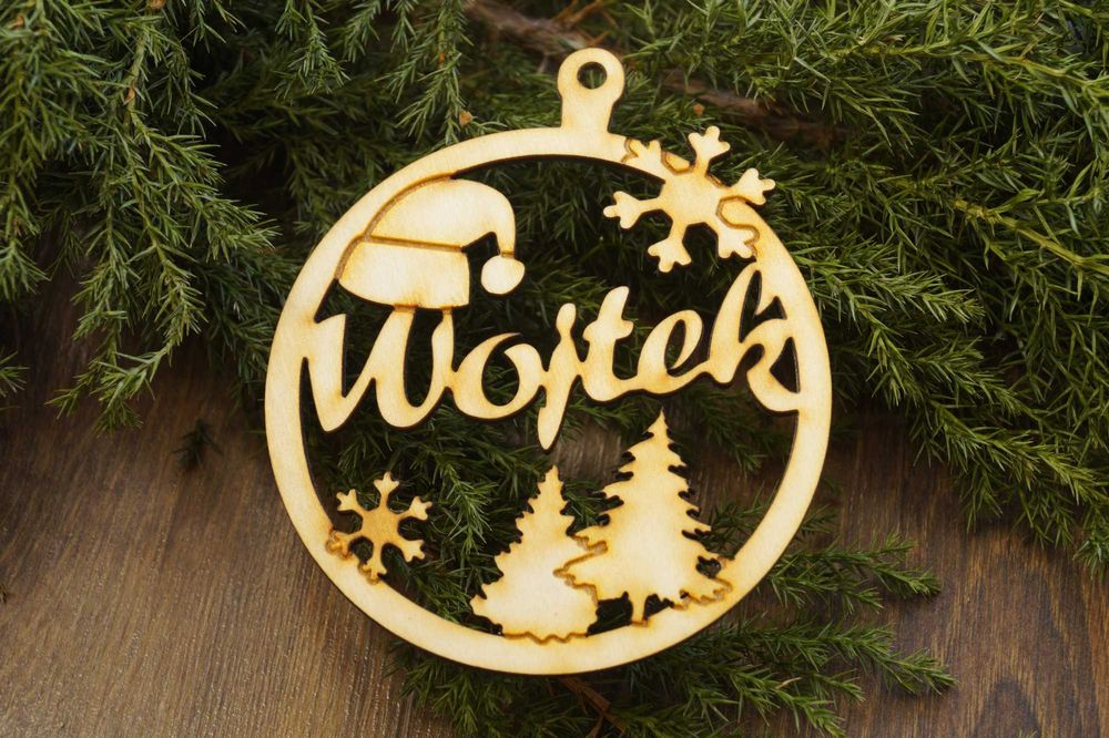 bombka na choinkę z imieniem, ozdoba świąteczna