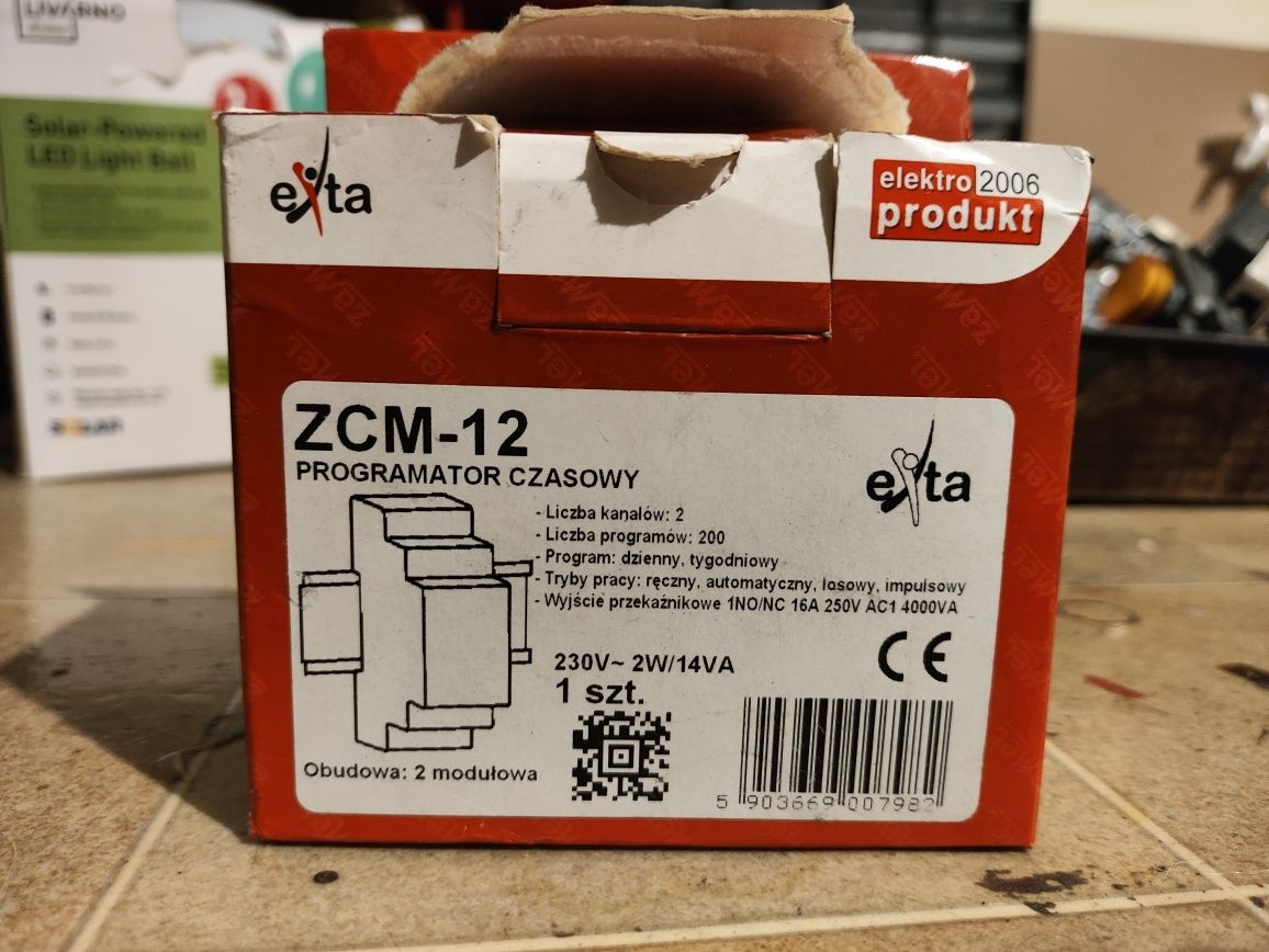 Programator czasowy tygodniowy dwukanałowy ZCM-12