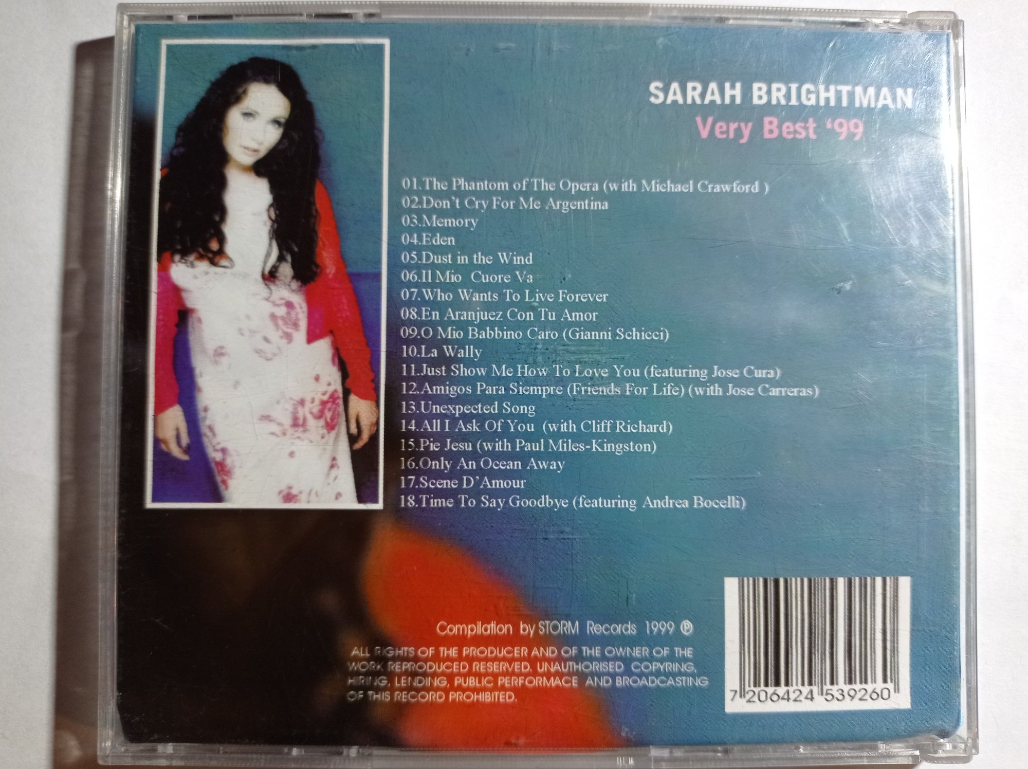 Album CD Sarah Brightman, Very best of 99