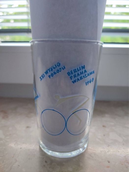 Szklanka XXI Wyścig Pokoju 1968 Rok Berlin-Praha-Warszawa Do Neg.