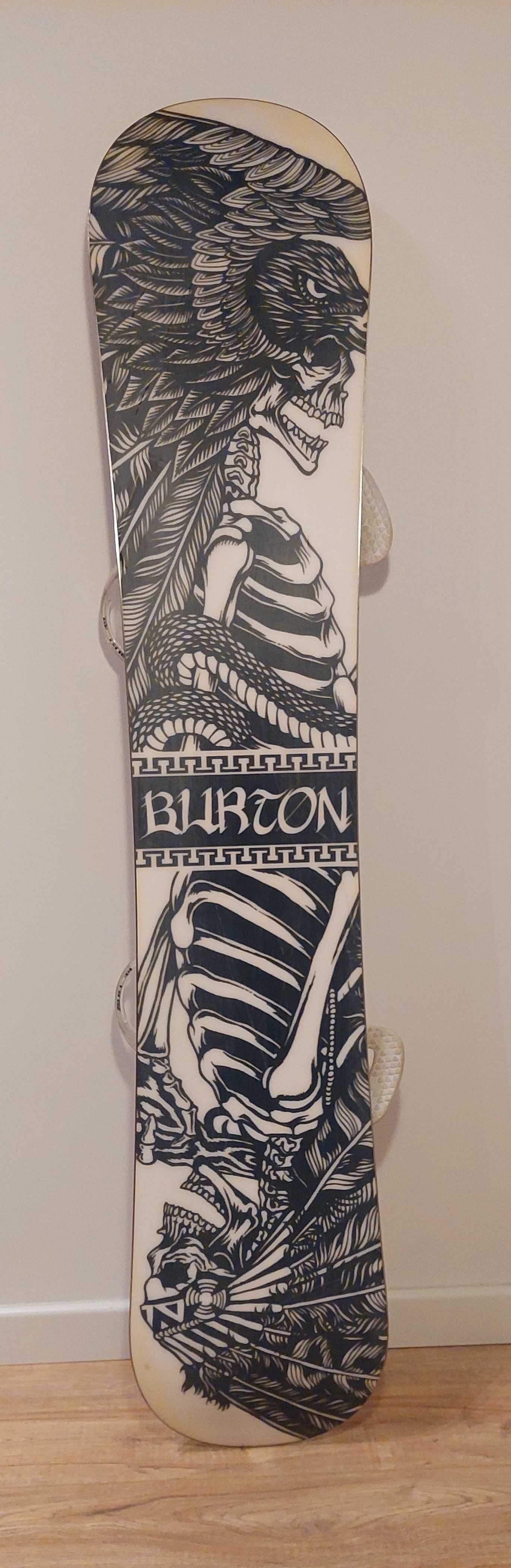 Deska snowboardowa Burton Twin 154 + Wiązania Burton Custom EST