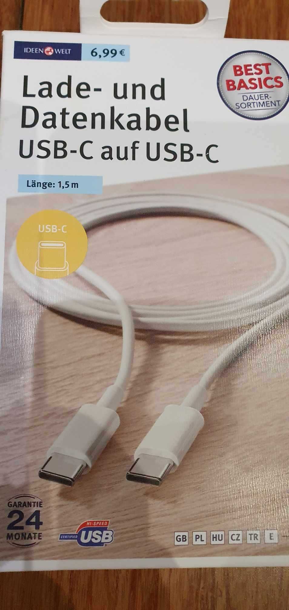 ŁADOWARKA + Kabel Typu C szybkie ładowanie