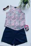 Zestaw! Bluzka w stylu boho i granatowe spodenki, Reserved, rozm. S/36