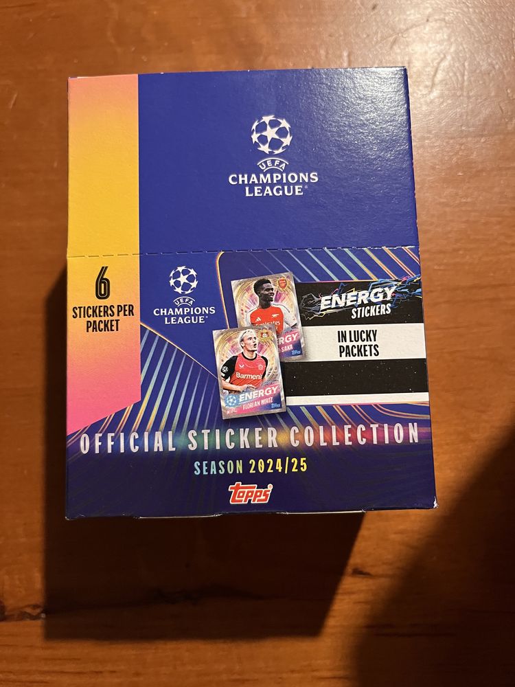 Naklejki Champions Leaguea 2024/2025 box