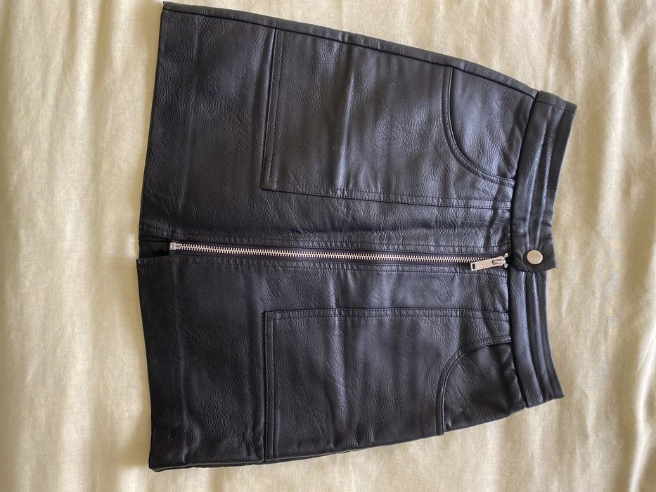 Шкіряна Спідниця на змійці