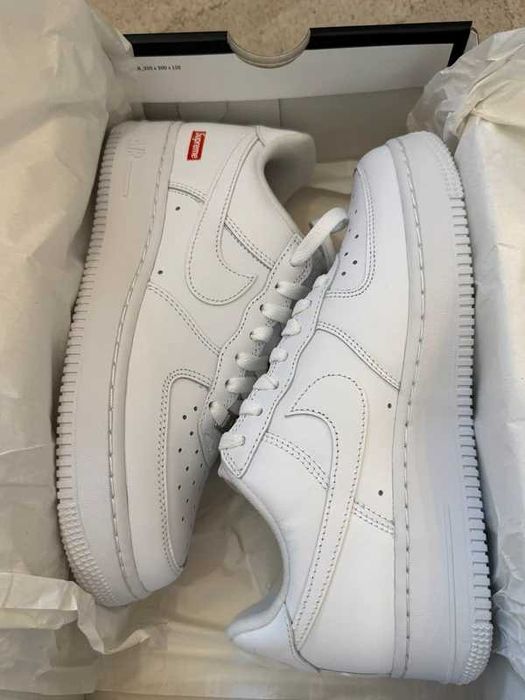Buty Trampk Nike Air Force 1 Low Supreme White R.38.5