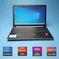 Ноутбук HP 17-by0053cl (i5-8250U/RAM16/SSD240+HDD1TB/Radeon 530)(7186)