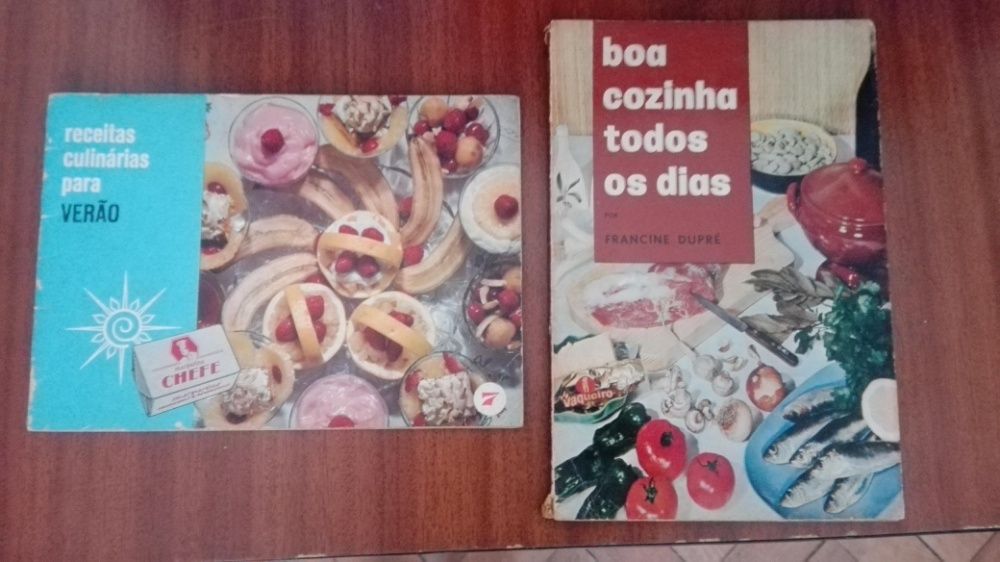 Livros Culinária vintage com portes