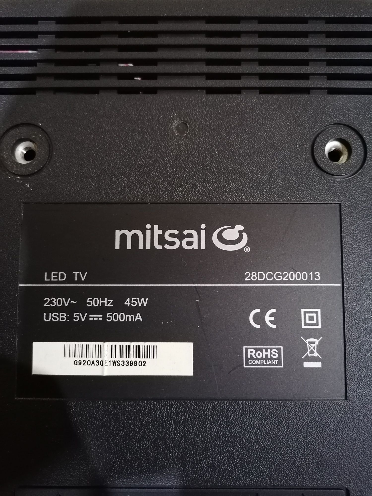 Televisao TV Mitsai Led 28 Polegadas para peças