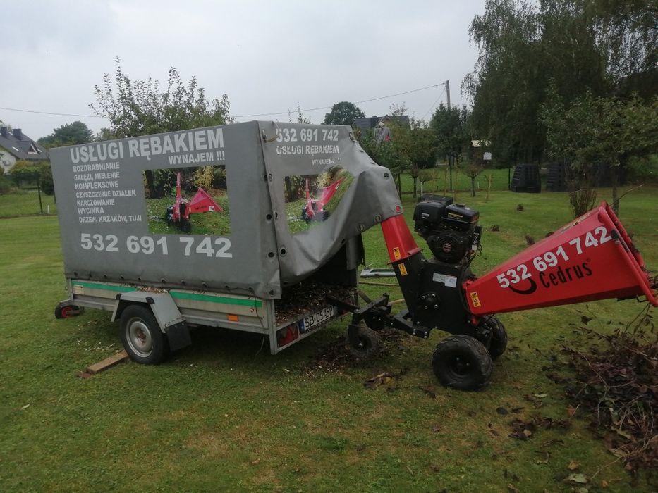 Wycinka drzew mielenie Sprzątanie dzialek
