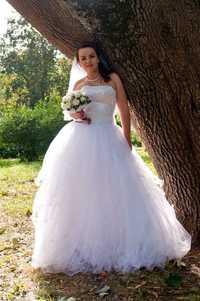 Свадебное платье 44-46р. Платье пышное свадебное