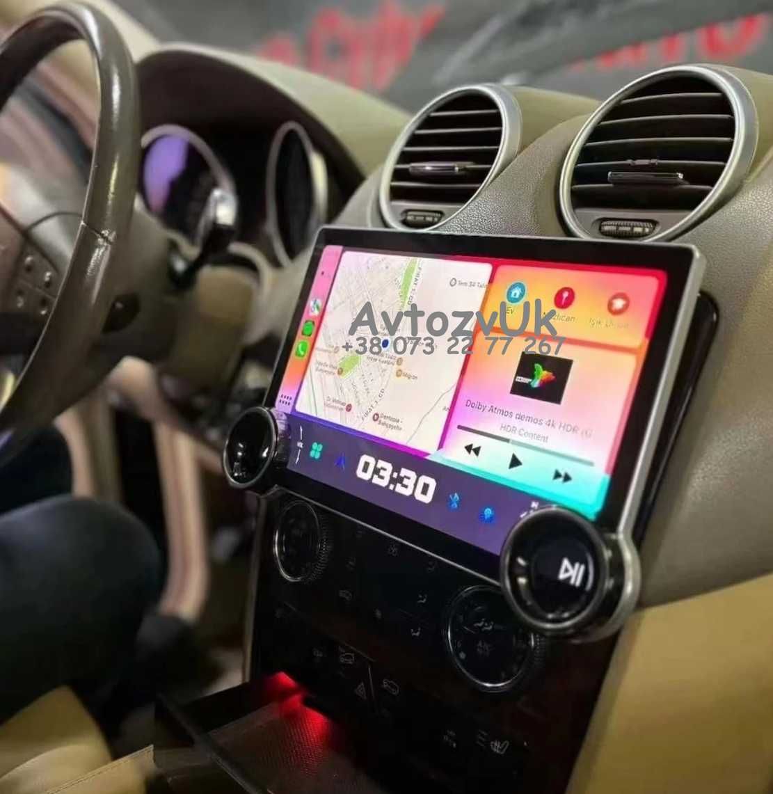 Магнитола Mercedes Benz ML GL W164 X164 W251 2 дин CarPlay Android 14