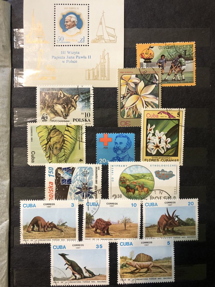 Znaczki - kolekacja róznego rodzaju znaczków z różnych lat