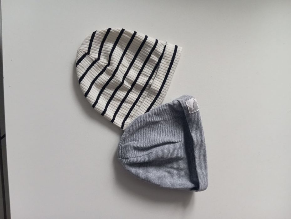 Czapki czapeczki dla chłopczyka dwupak