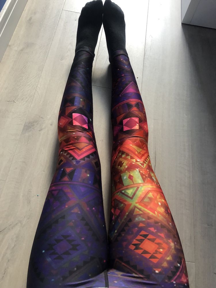 Legginsy sportowe GYM HERO Galaxy XS