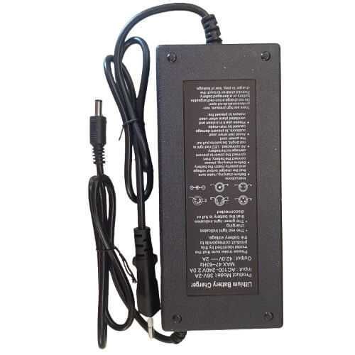 Ładowarka do rowerów i hulajnóg jack 5.5 mm x 2.1 mm 36/42V 2A