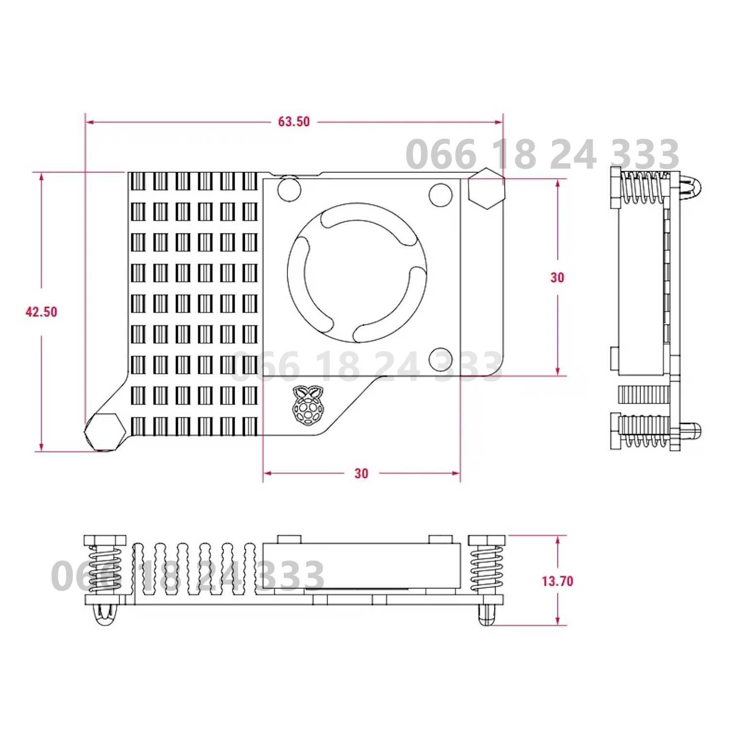 Офіційна активна система охолодження для Raspberry Pi 5 Active Cooler
