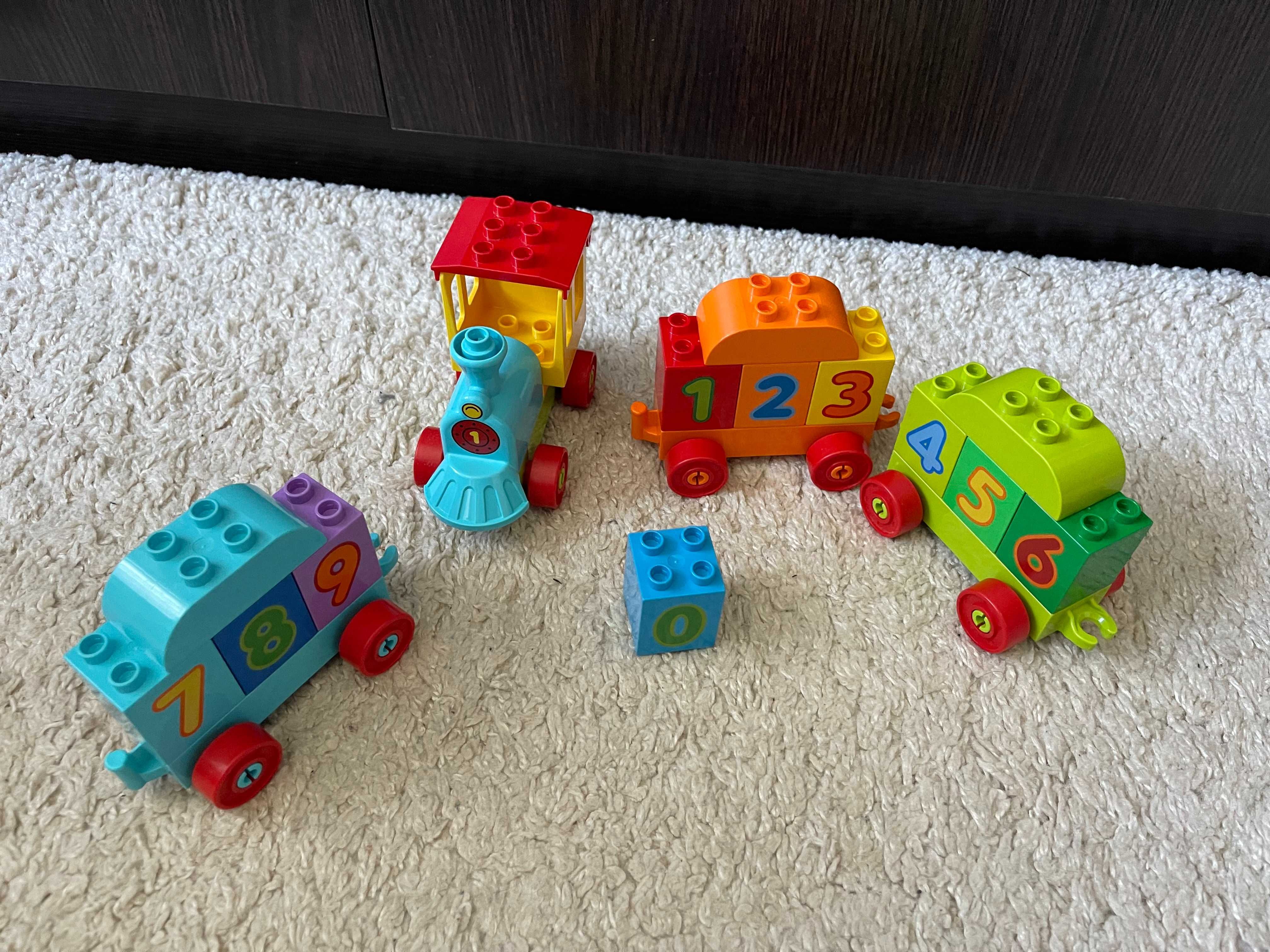 lego duplo поезд с цифрами