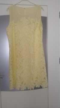 Sukienka damska cytrynowa -rozmiar 42