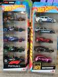 Hot Wheels  formula1  nightburnerz 2x poecio pak