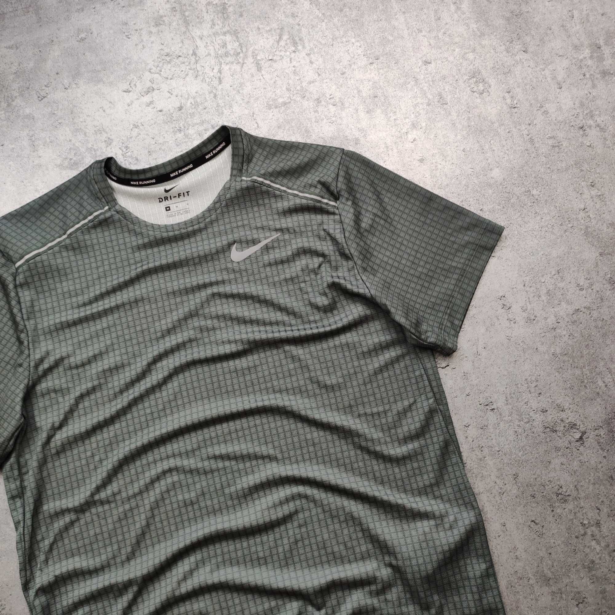 MĘSKA Koszulka Sportowa PREMIUM Szara Dri-Fit Nike Siłownia GYM Active